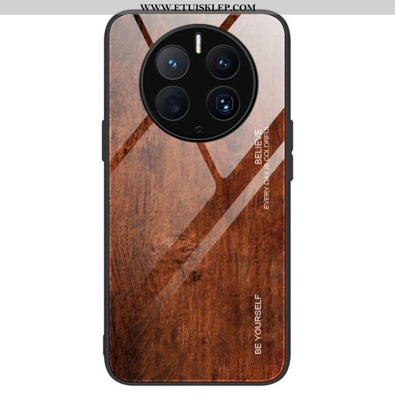 Futerały do Huawei Mate 50 Pro Szkło Hartowane W Stylu Drewna